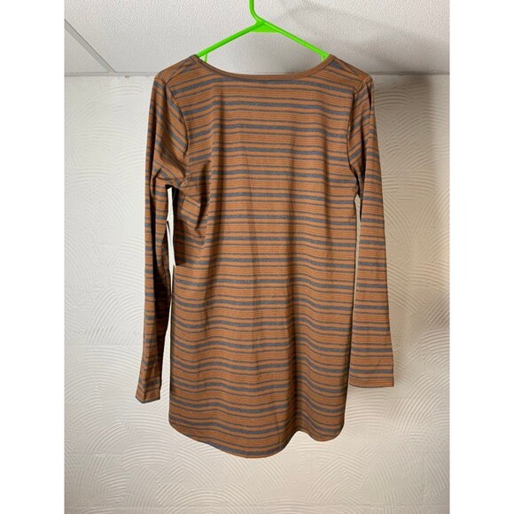 Lularoe Lynnae L Brown Stripes NWT - Picture 5 of 5